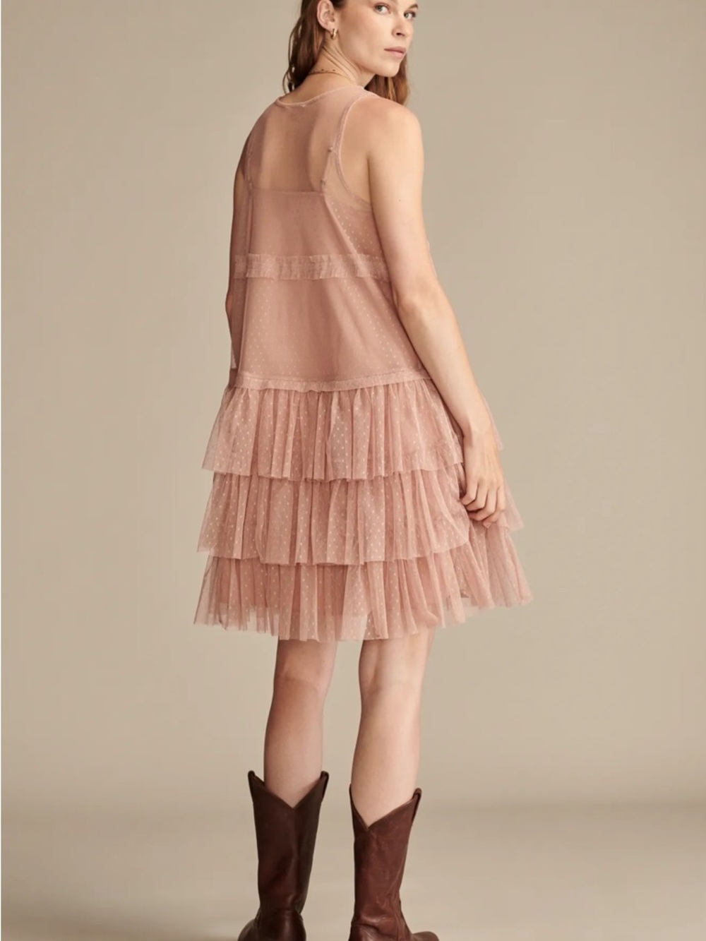 Lucky Brand Tulle Party Mini Dress size Medium - Picture 4 of 7